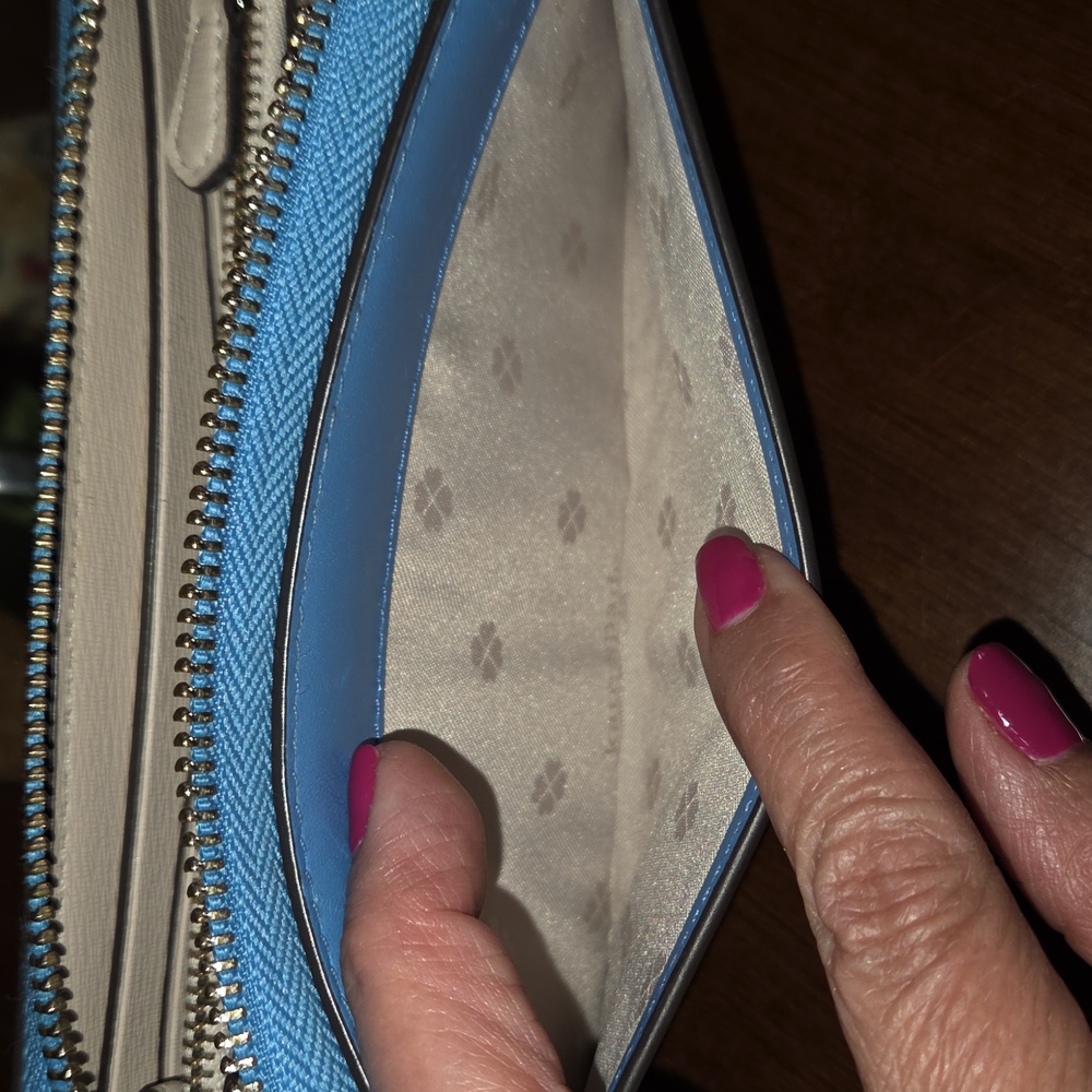 Kate Spade NY Tide Pool Puffy Puffer Fish Continental Wallet EUC - Picture 7 of 16
